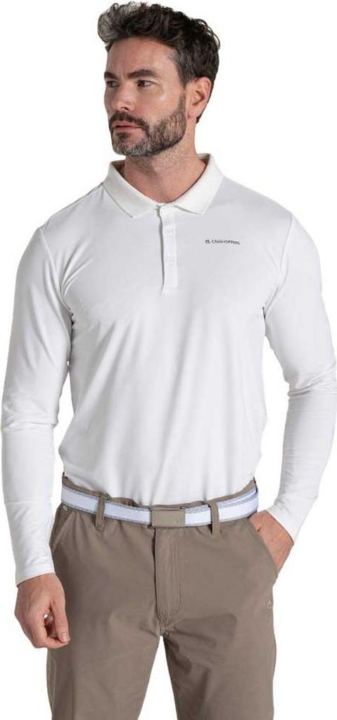 Craghoppers Nosilife Bramshaw Langarm-t-shirt Weiß L Herren Weiß L
