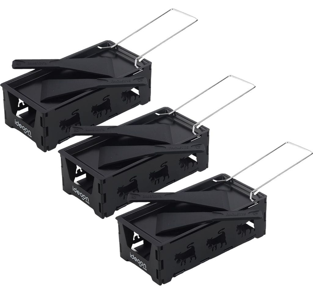 3er-Set Faltbares Raclette-Teelicht für 1-2 Personen, Produktbild 