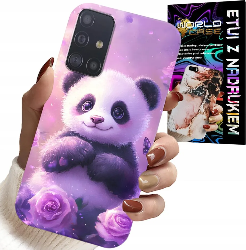Kit Protezione Totale Samsung Galaxy A51 - Cover Panda & Vetro 9H