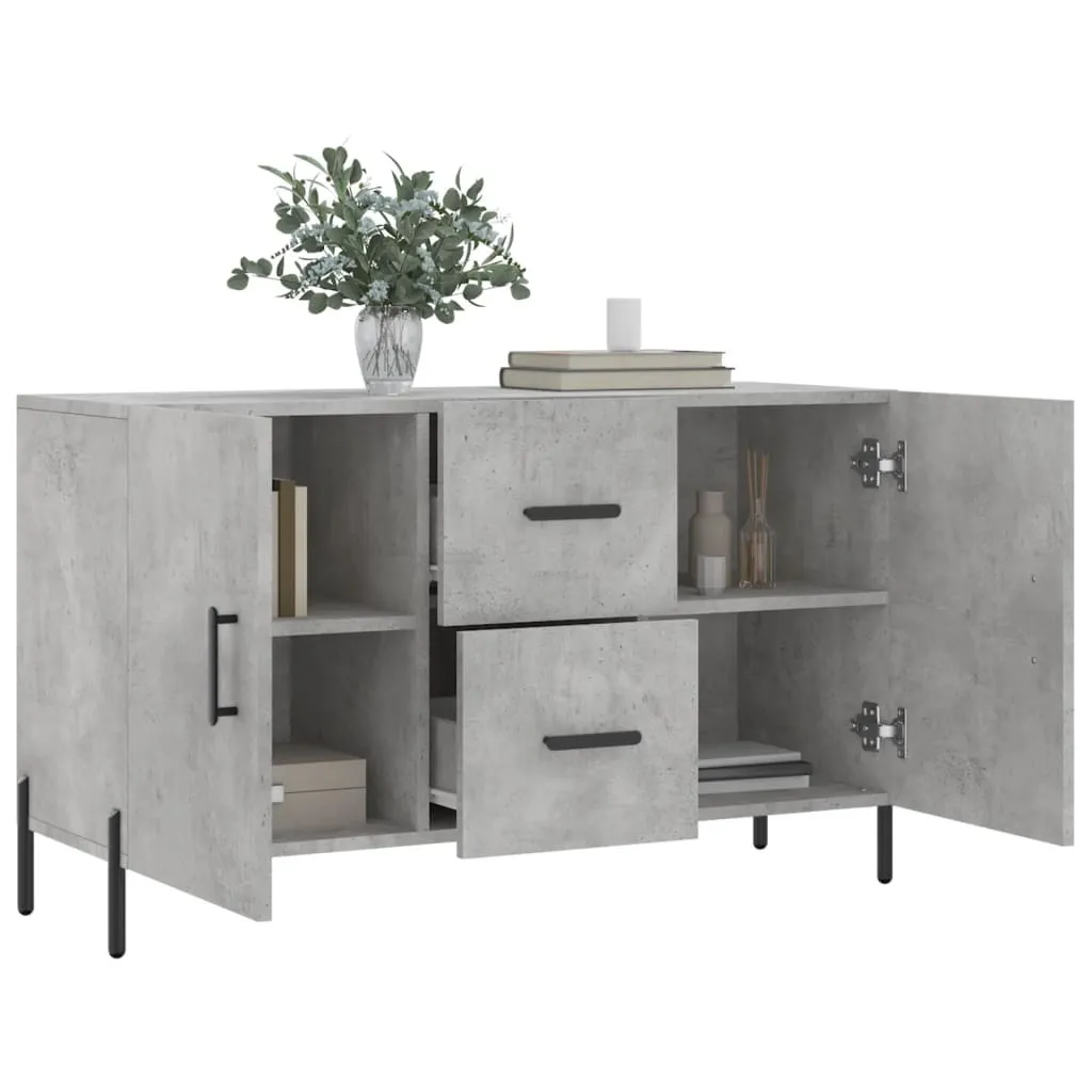 Maison Exclusive Buffet Grigio Cemento 100x36x60 cm Mobile Multiuso - 4