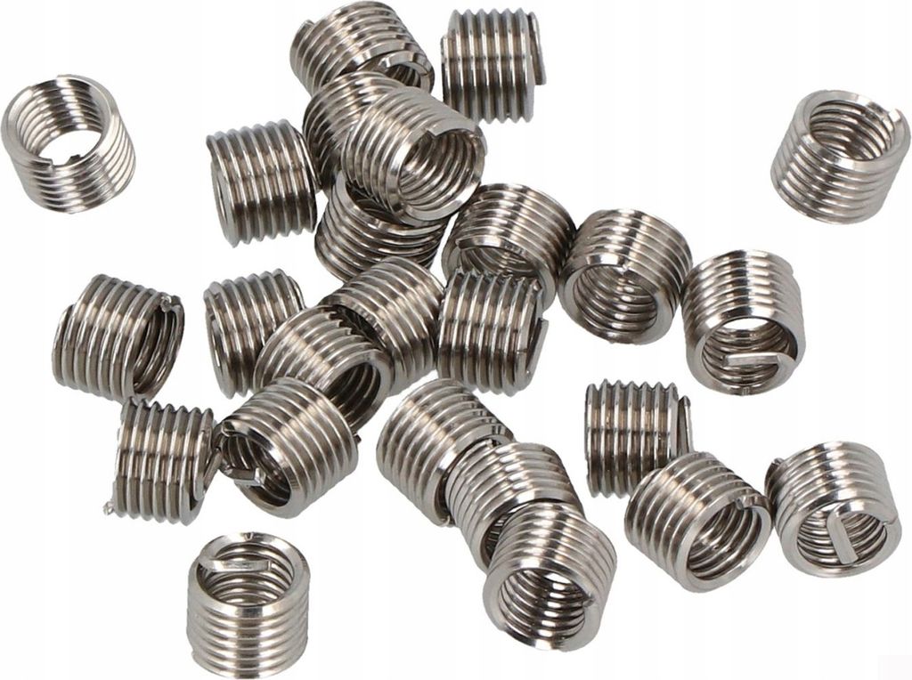 LUXTOM | Selbstschneidender Gewindeeinsätze, M5 x 0,8mm, 20-teilig, Helicoil Gewinde Reparatur Einsatz, Innengewinde Set, Reparatureinsatz