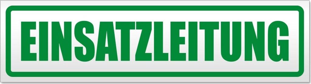 Einsatzleitung Magnetschild Schild magnetisch