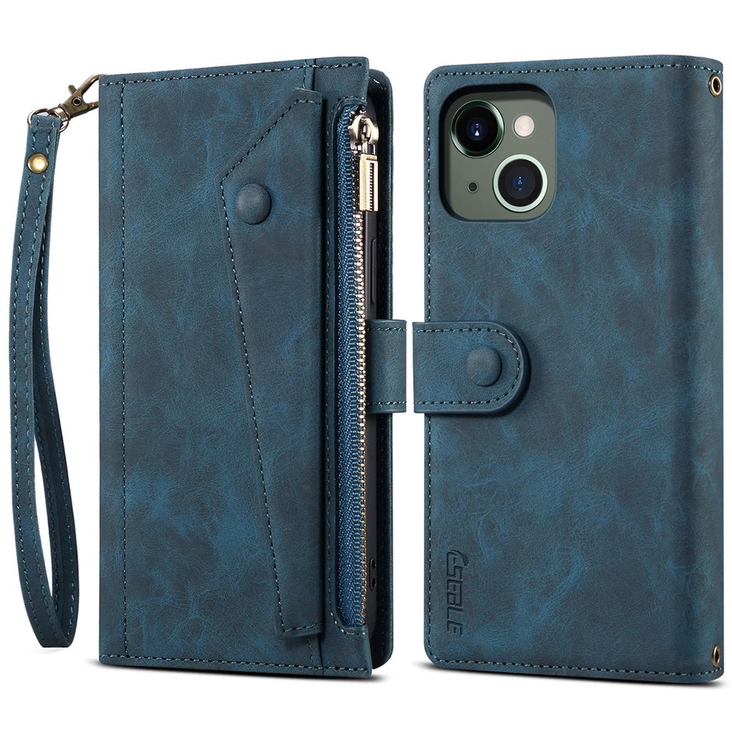 Ochranné pouzdro pro iPhone 13, kožené pouzdro na zip, Obrázek produktu 