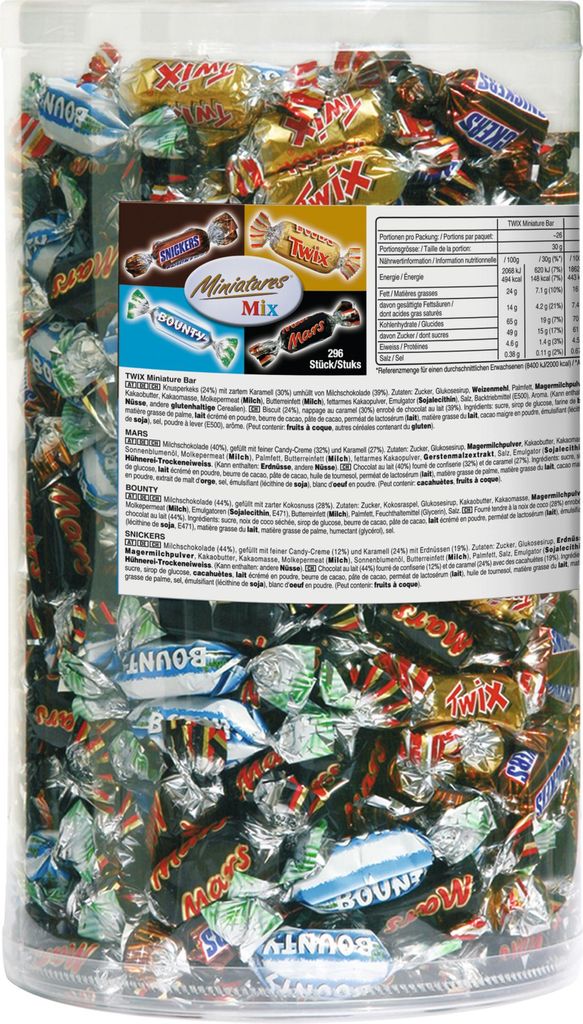 Celebrations - Celebrations Mixed Miniatures, tube van 3 kg Produktbild 