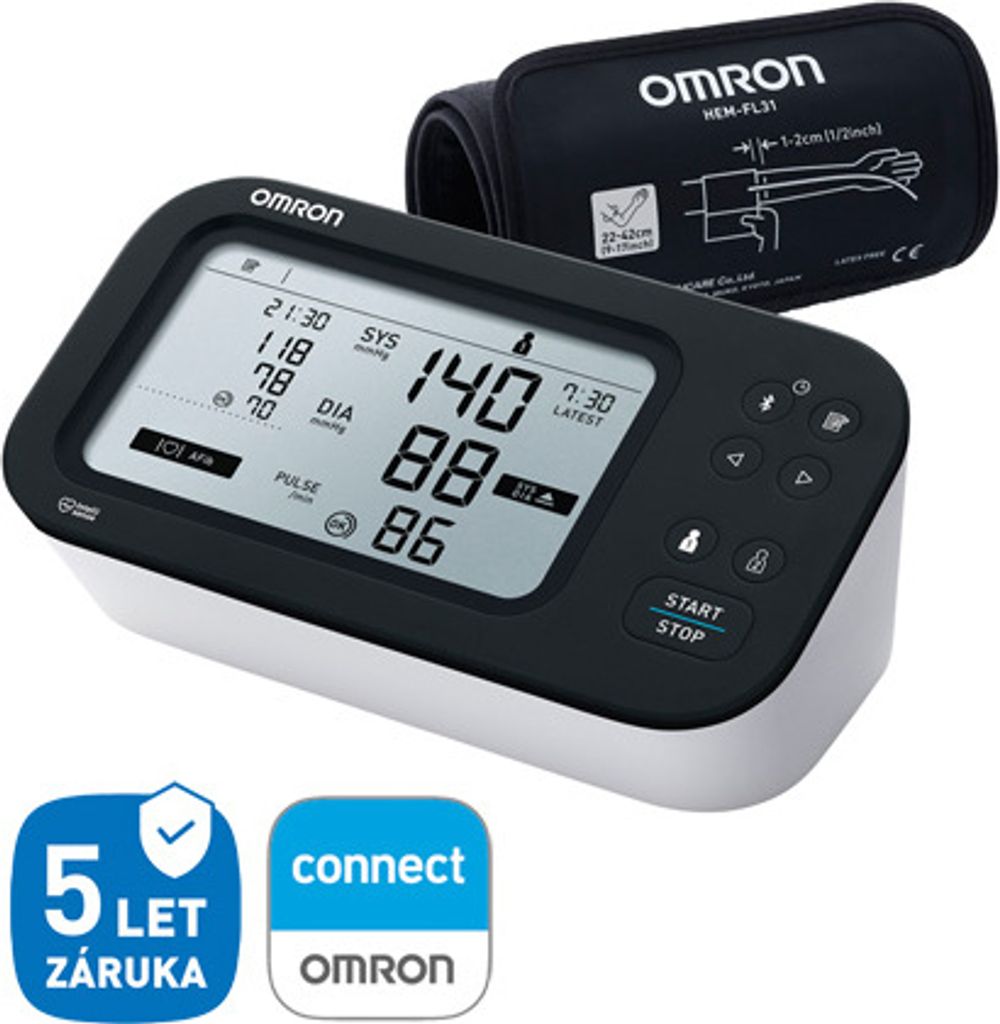 Tonomètre OMRON M7 Intelli IT AFib + alimentation (set) Image du produit 