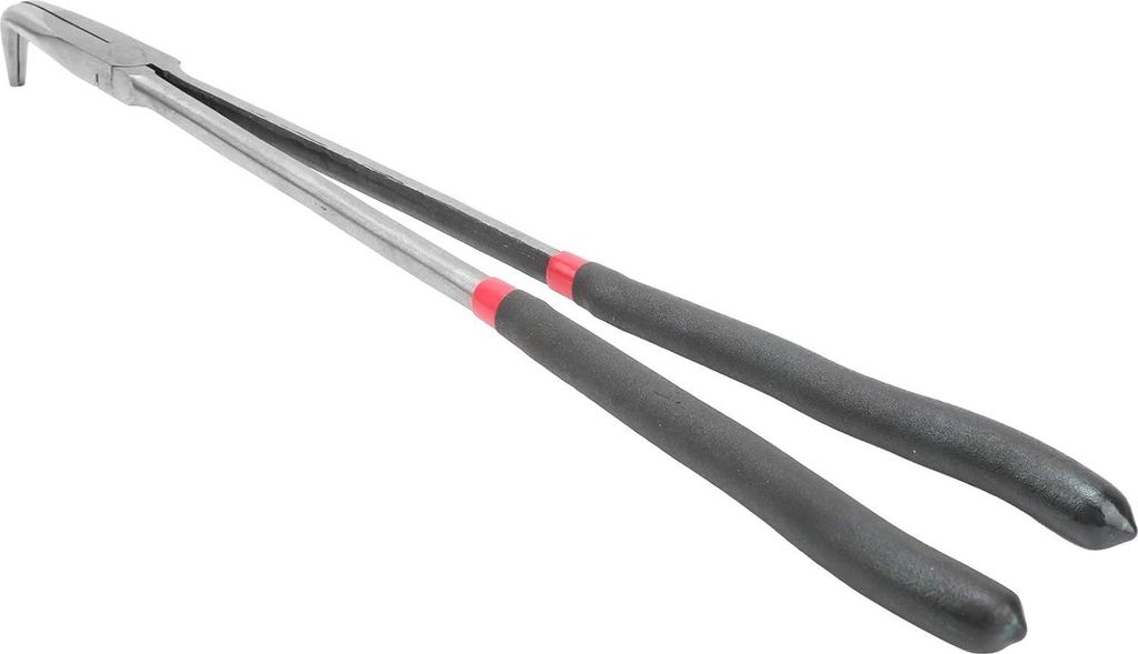 Langbektang Extra Lange Punttang - Werkzeugstahl - Kunststoff - 400 Mm - 16 Zoll - Extra Griff - Neustang - 90 Grad - Schrägklingen - Gebogener Kopf