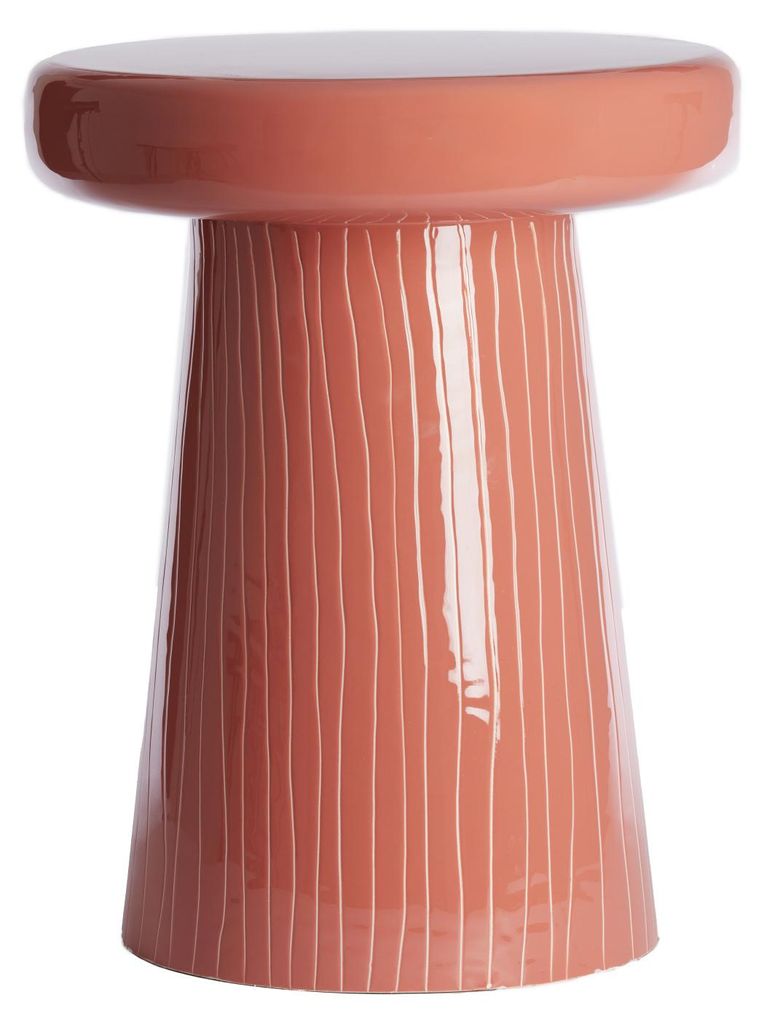Light & Living - Beistelltisch Nunoa - Hellrot - Ø41cm Produktbild 