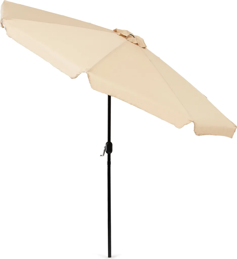 Parasol de jardin Lavulo 300 cm beige - Grand parasol droit de terrasse