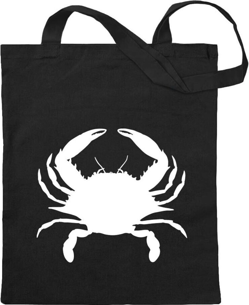 Kiwistar - Baumwolltasche - schwarz - Krebs Cancer - Tragetasche Stoffbeutel Umhängetasche Langer Henkel