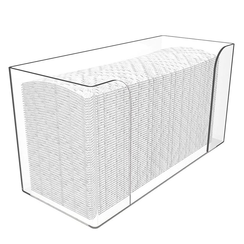 Papierhandtuchhalter Acryl , Taschentücher Box Spender, Handtuchspender für Papierhandtücher, Transparent Kosmetiktücherboxen,27.7*10.9*16.5cm