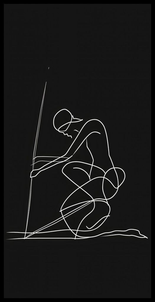 Plakat 50x100cm Linie