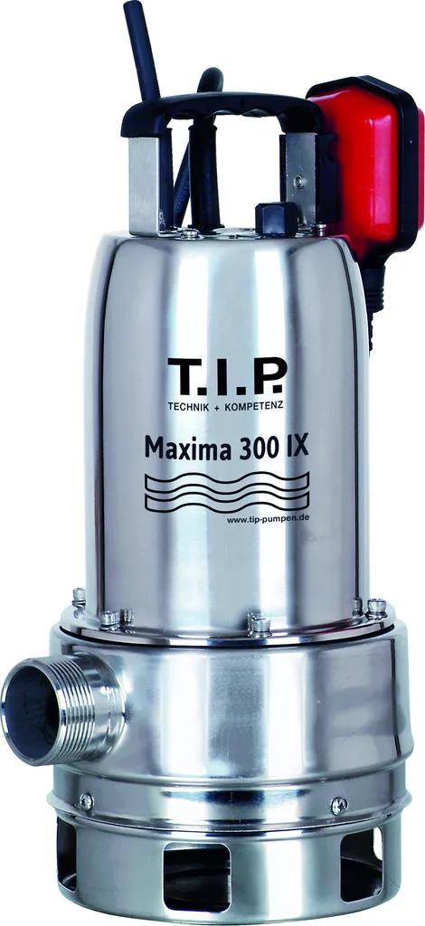 Pompe vide-cave TIP Maxima 300 IX en Inox - Débit 18.000 l/h puissant