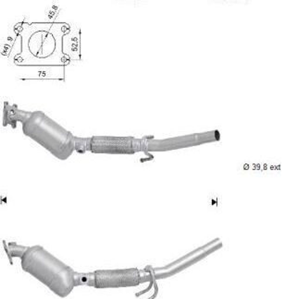 VEGAZ Katalysator Kat Euro 5/Euro 6 SKK-925AS