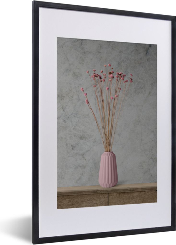 MuchoWow® Gerahmtes Poster Blumen - Vase - Stilleben 40x60 Produktbild 