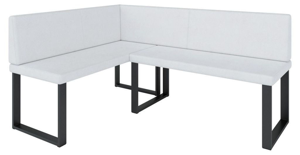 Eckbank Akiko NINA, metaal [] - 142x196 cm, links, zachte Productafbeelding 