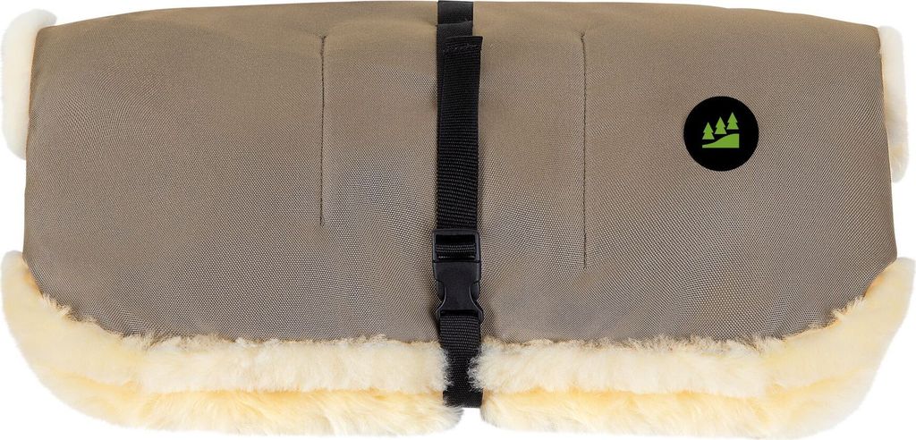 Odenwälder BabyNest Handwärmer Lammfell Muffolo ''long'', sweet chocolate