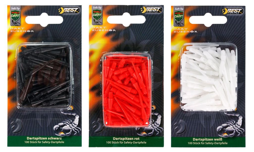 Dart Kunststoff Dartspitzen 100 Stück  Soft Dart Softdart Produktbild 