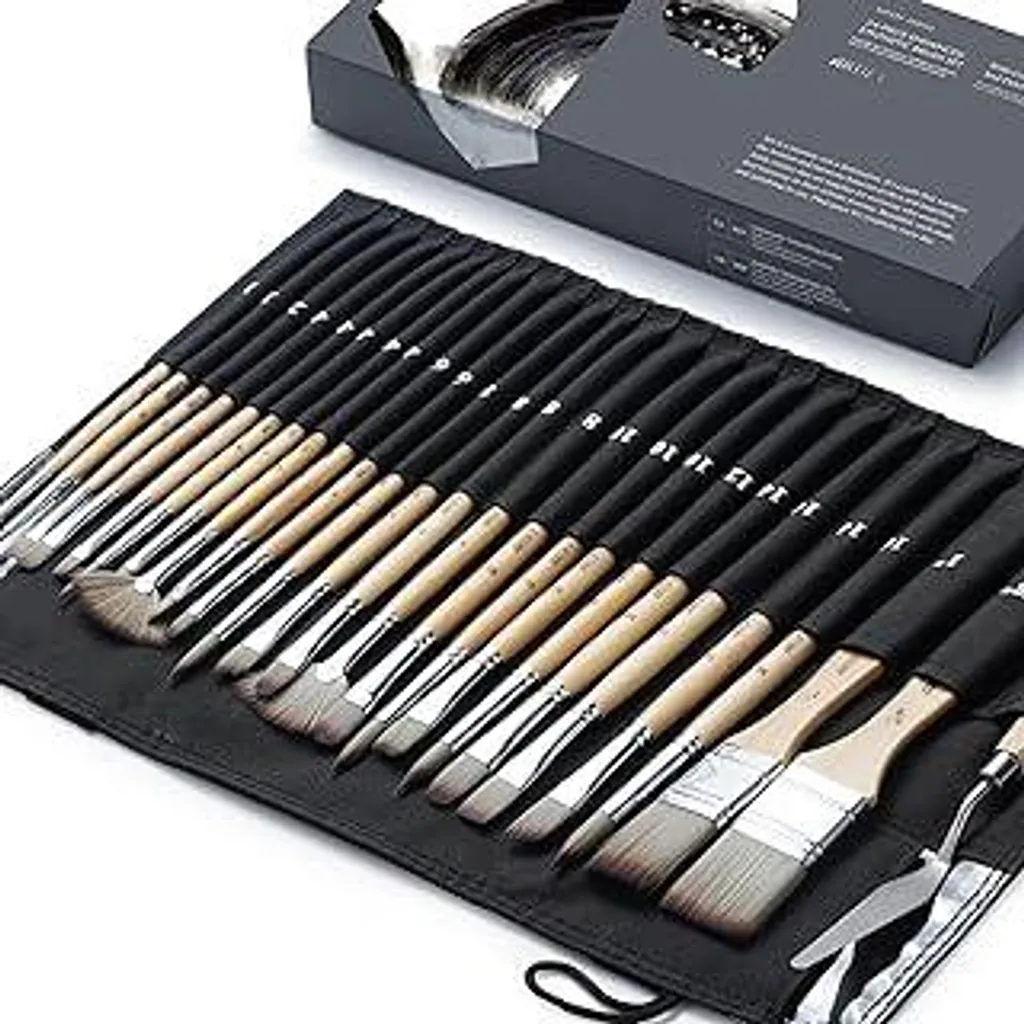 ARTIFY Set 25 Pennelli Professionali con Custodia e Spatola - Offerta
