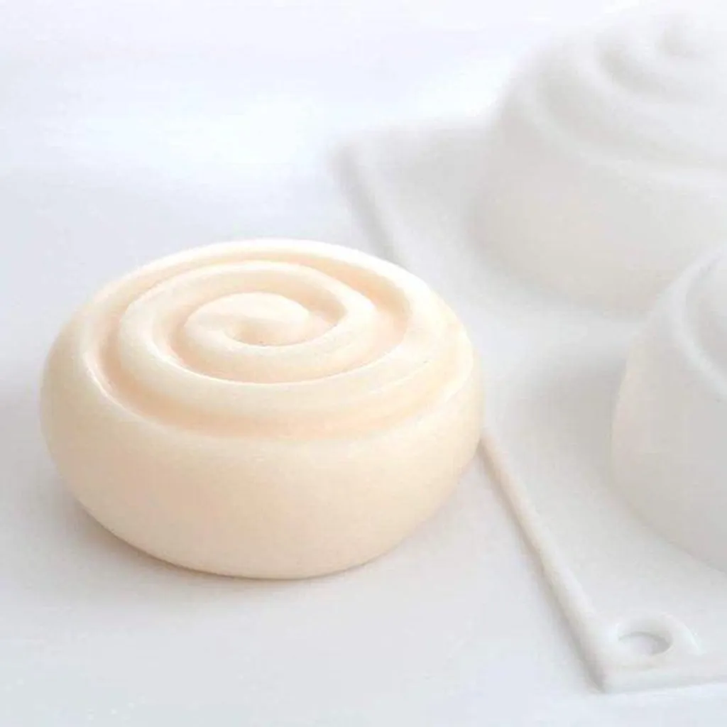 Moule à savon spirale ronde en silicone antiadhésive 3D 150ml - Modèle S1
