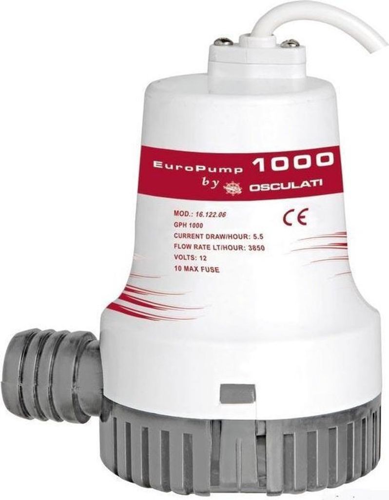 Zatapialna pompa zęzowa Europump II 1000 12 V , 1 szt Zdjęcie produktu 