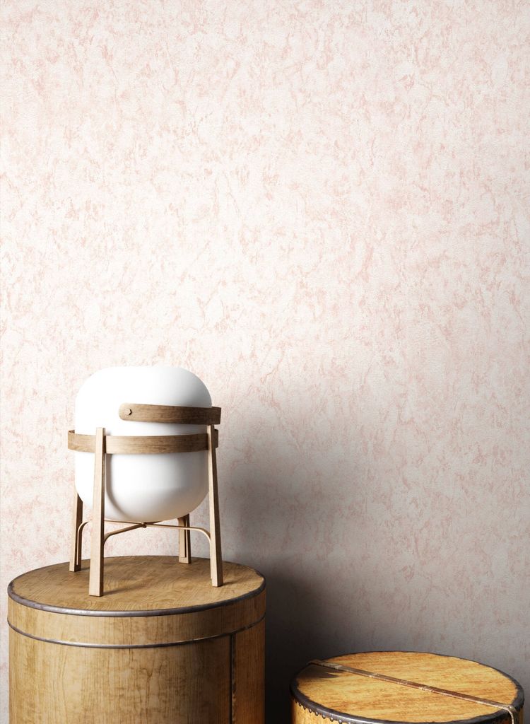 NEWROOM Tapete Rosa Vliestapete Beton - Betontapete Industrial Struktur Einfarbig Unitapete Uni