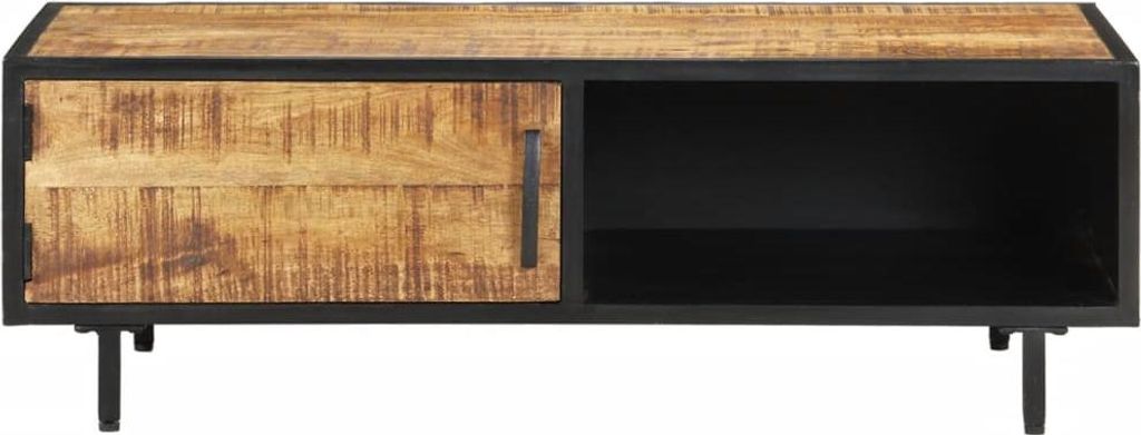 vidaXL Couchtisch 105x50x35 cm Raues Mangoholz