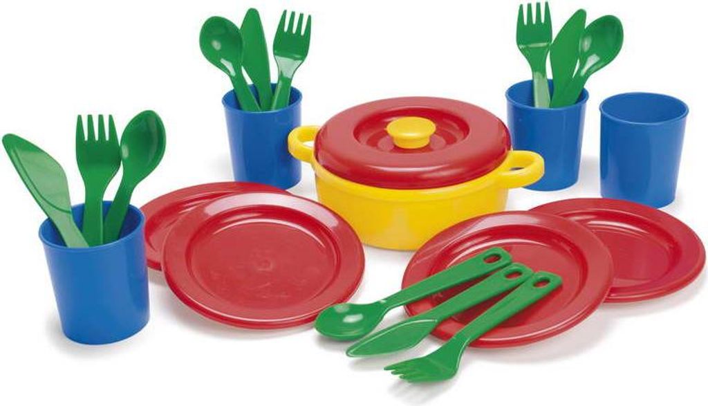 Dantoy Kindergeschirr 22-teilig multicolor Spielzeugset