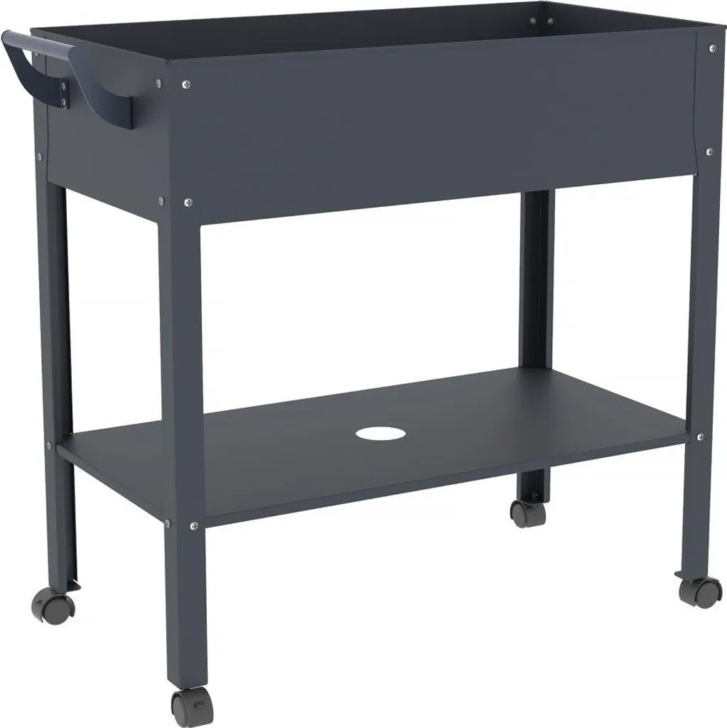 Table de rempotage Hibiscus : jardinez sans mal de dos en anthracite 82cm