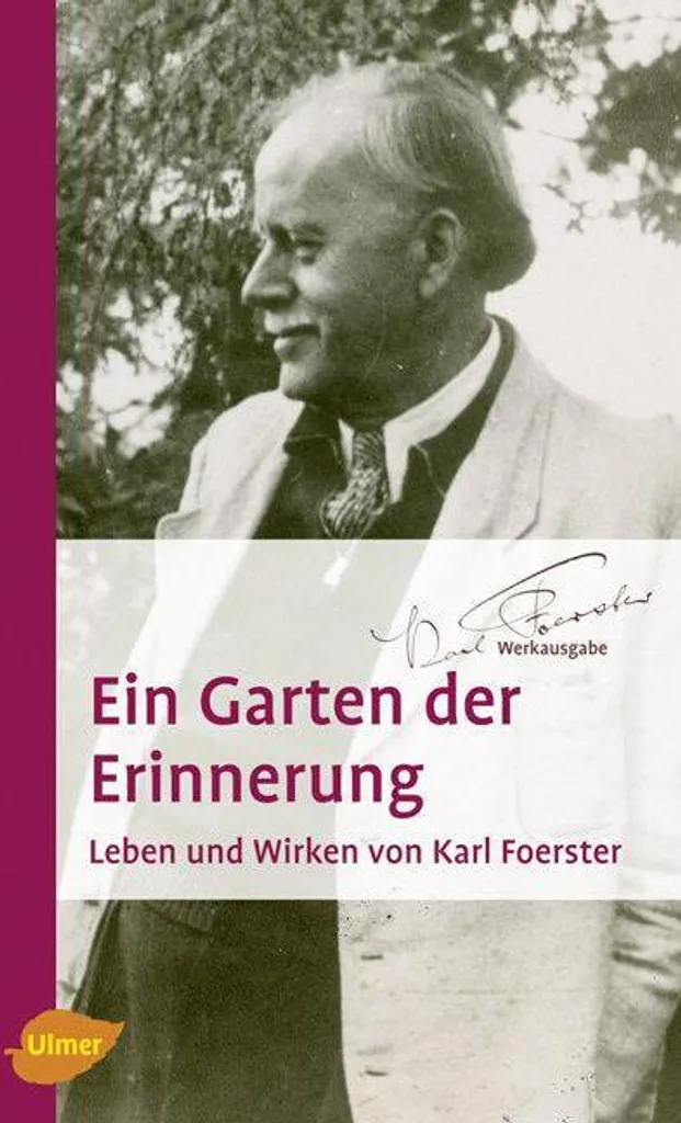 Livre Ein Garten der Erinnerung grand format relié en lin vert