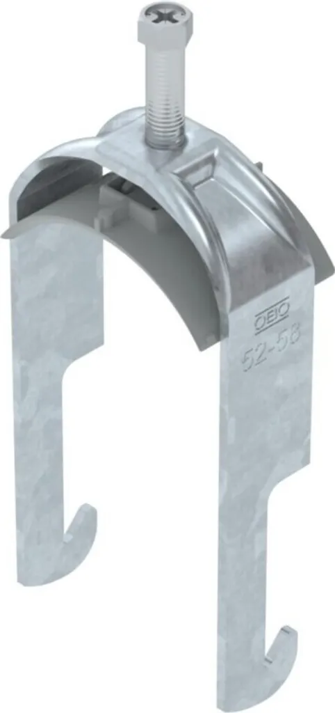 Collier à étrier simple BS-W1-K-58 FT pour rail profilé OBO 1187750