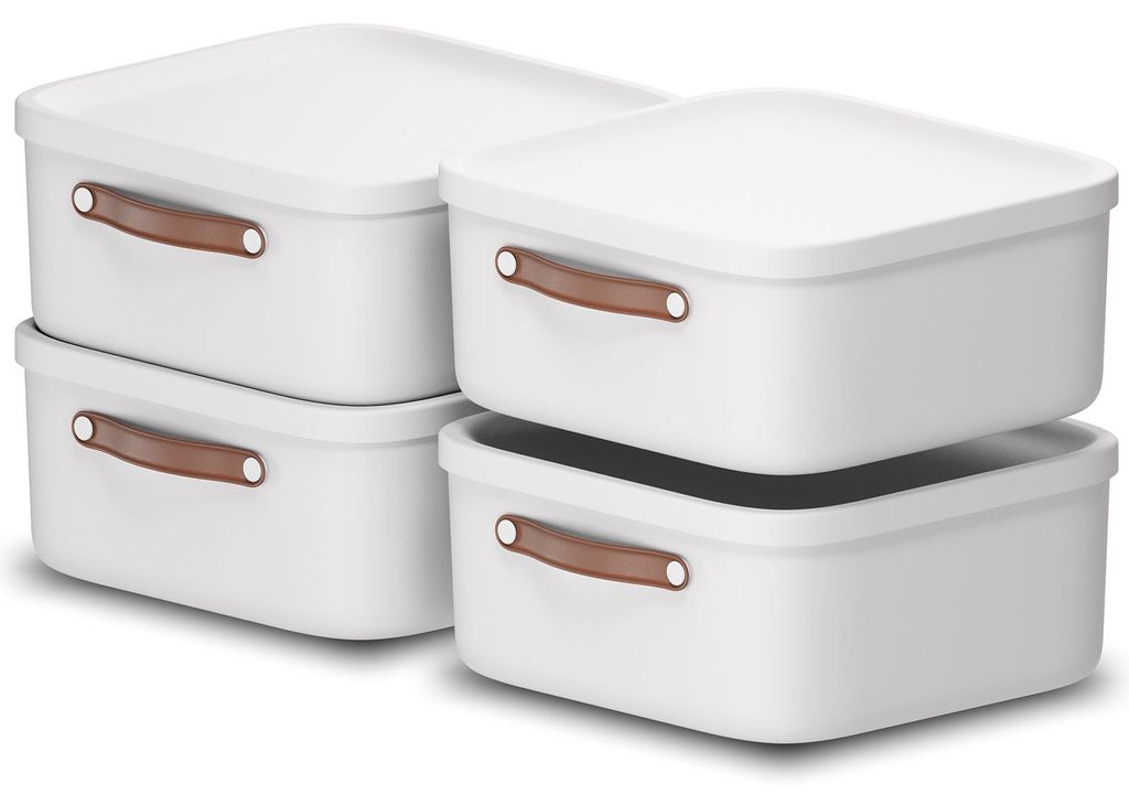 Rotho 4er-Set Aufbewahrungsbox 20 L Maloja - Kunststoffbox Produktbild 