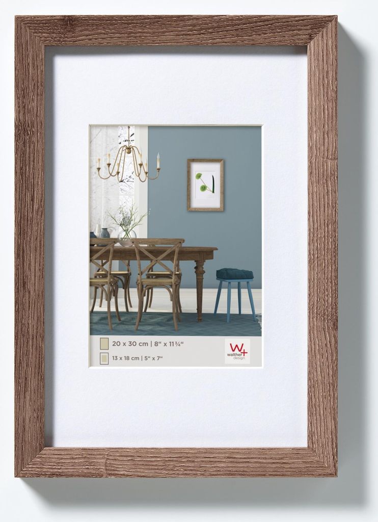 Walther, EF318N,Fiorito Holzrahmen 13x18 cm, nussbaum