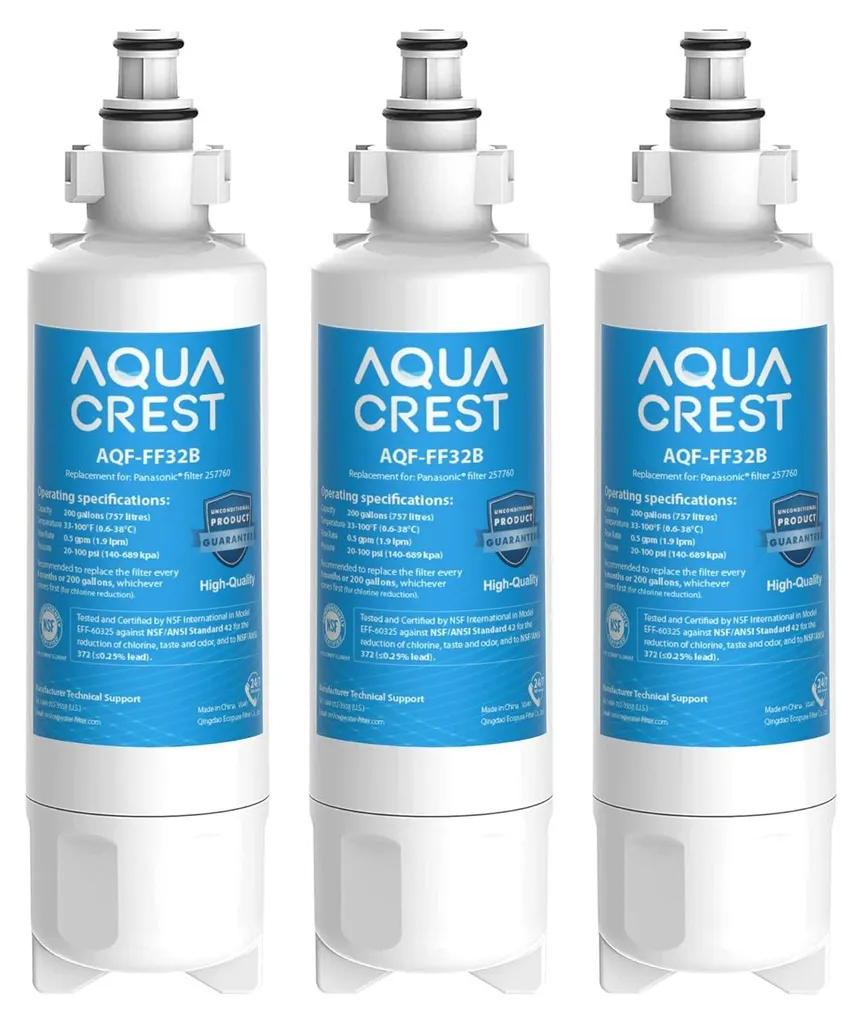 Filtre à eau pour réfrigérateur Panasonic CNRAH-257760 lot de 3 cartouches