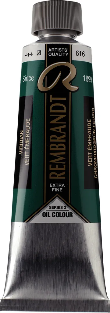 Peinture Rembrandt 150ml - Vert oxyde de chrome ardent 616 intense