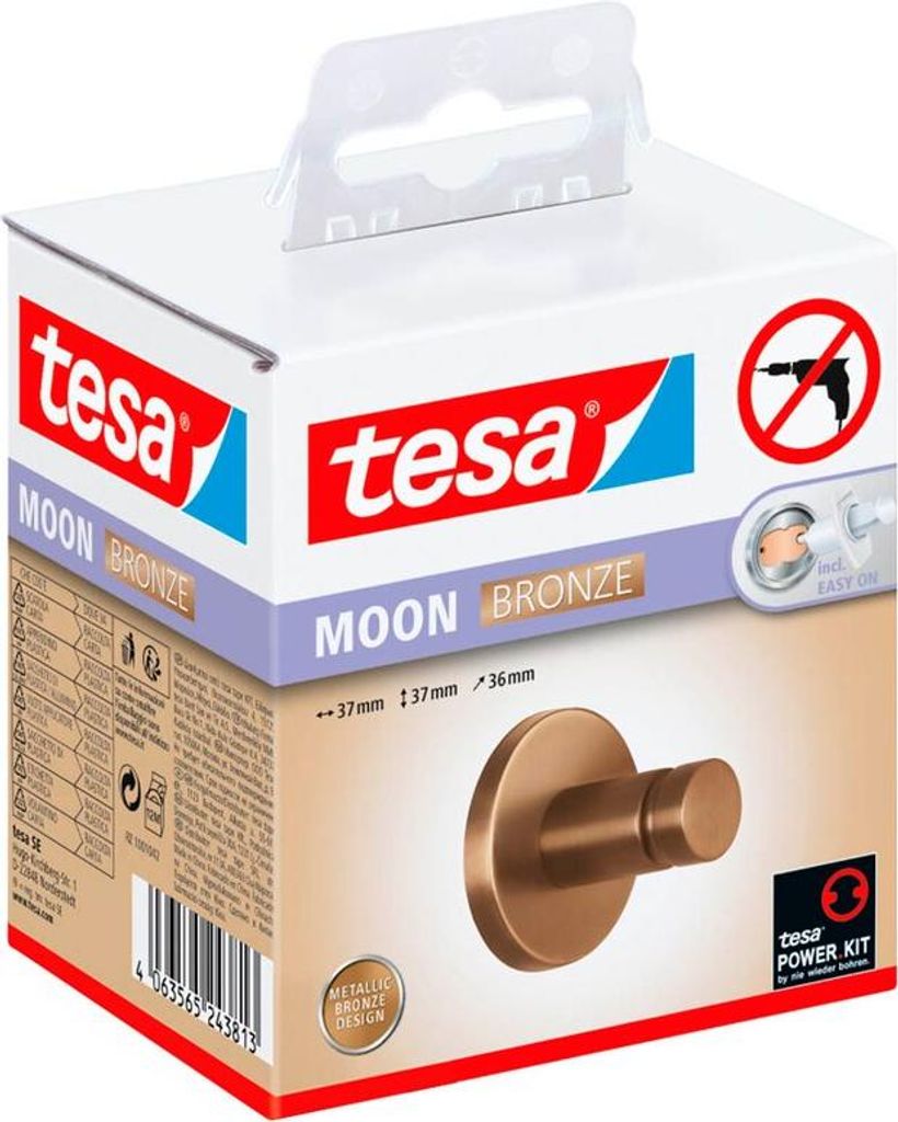tesa 40603-00000-00 tesa Handtuchhaken MOON bronze Immagine del prodotto 