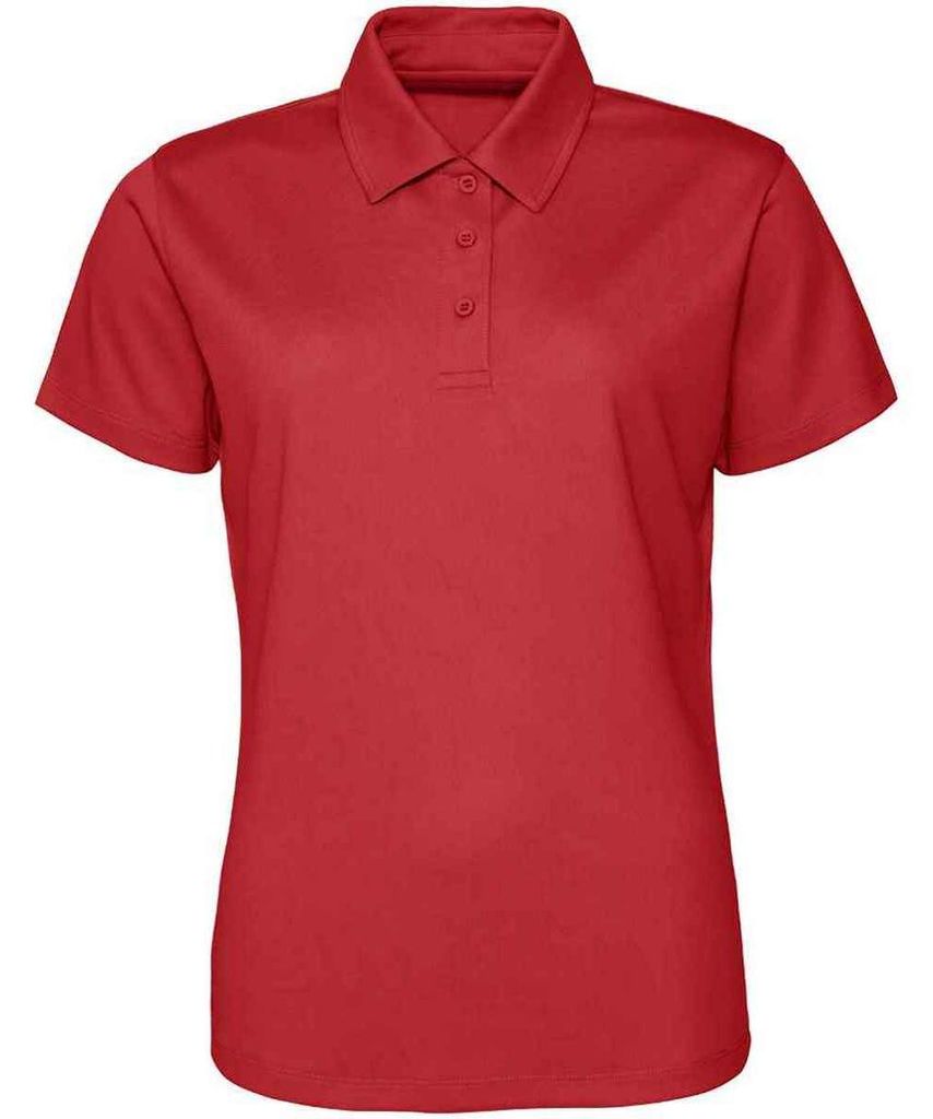 Just Cool - "Cool" Poloshirt für Damen LT4374 (M) (Feuerrot)