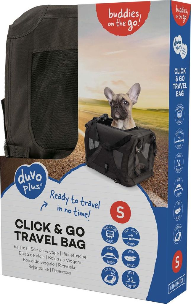 Duvo+ Click & Go Reisetasche schwarz, Größe: S / 61 x 41 x Produktbild 