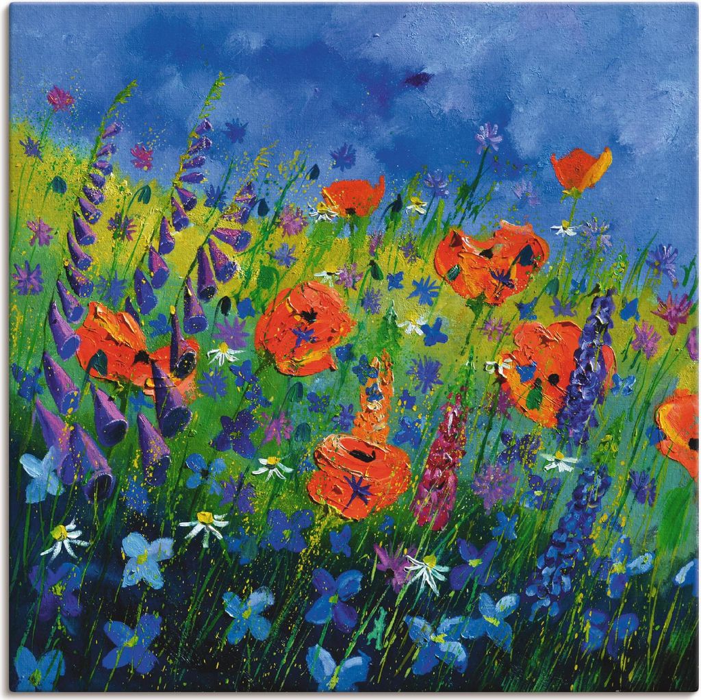 ARTland Leinwandbild Mein Garten Größe: 30x30 cm