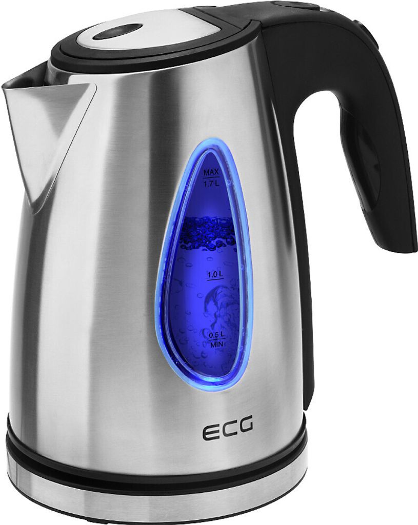 ECG RK 1740, 1,7 l, 2000 W, Czarny, Stal nierdzewna, Zdjęcie produktu 