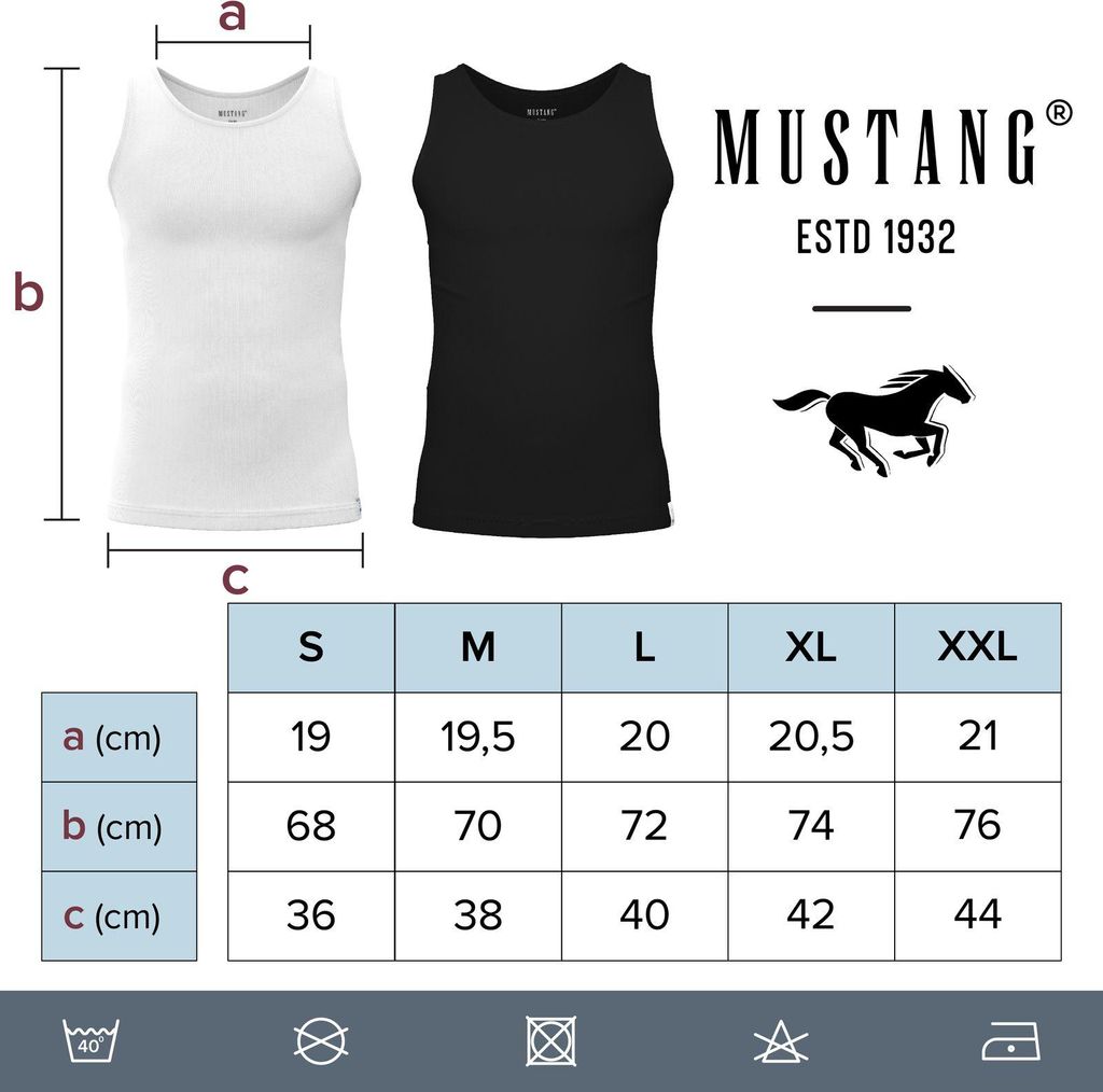 MUSTANG Worker Rib Shirt Hemd Unterhemd Achselshirt Produktbild 