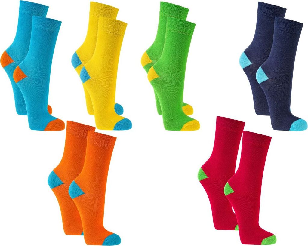 Kinder Socken Jungen Mädchen 6 Paar handgekettelt Spitze weiche Naht,Uni,31-34