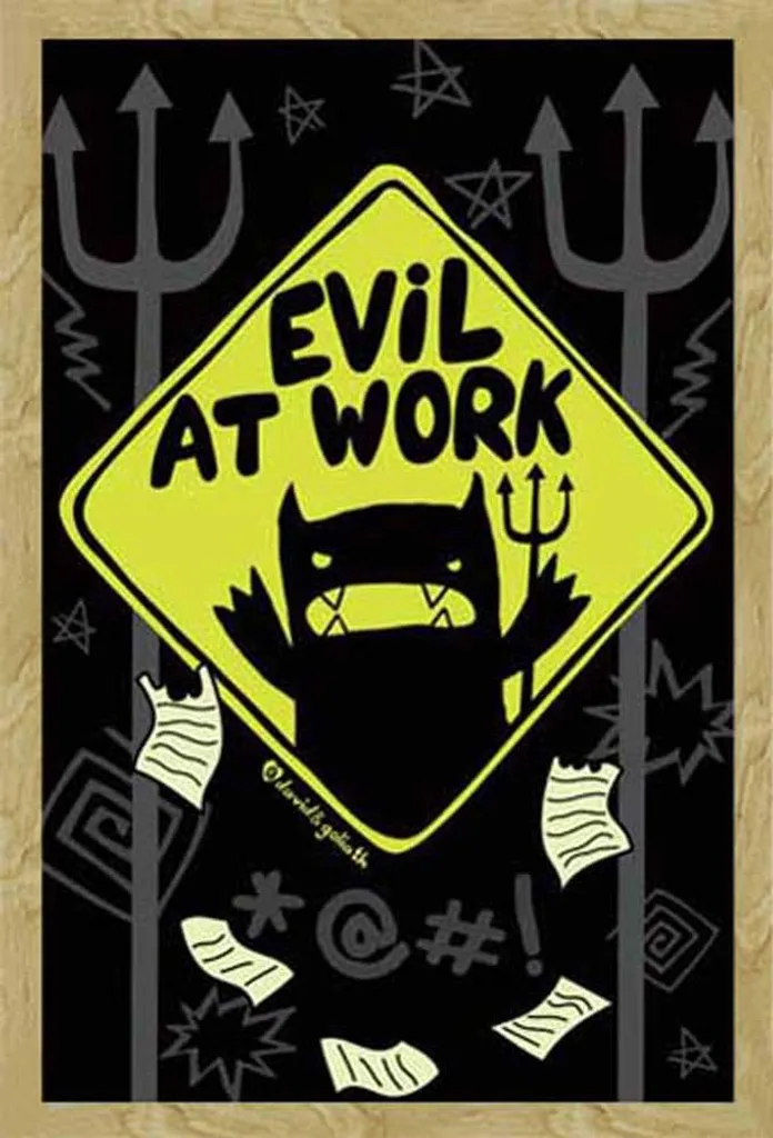 Affiche Encadrée Monster Mash v2 David & Goliath Cadre Bois Hêtre Maxi