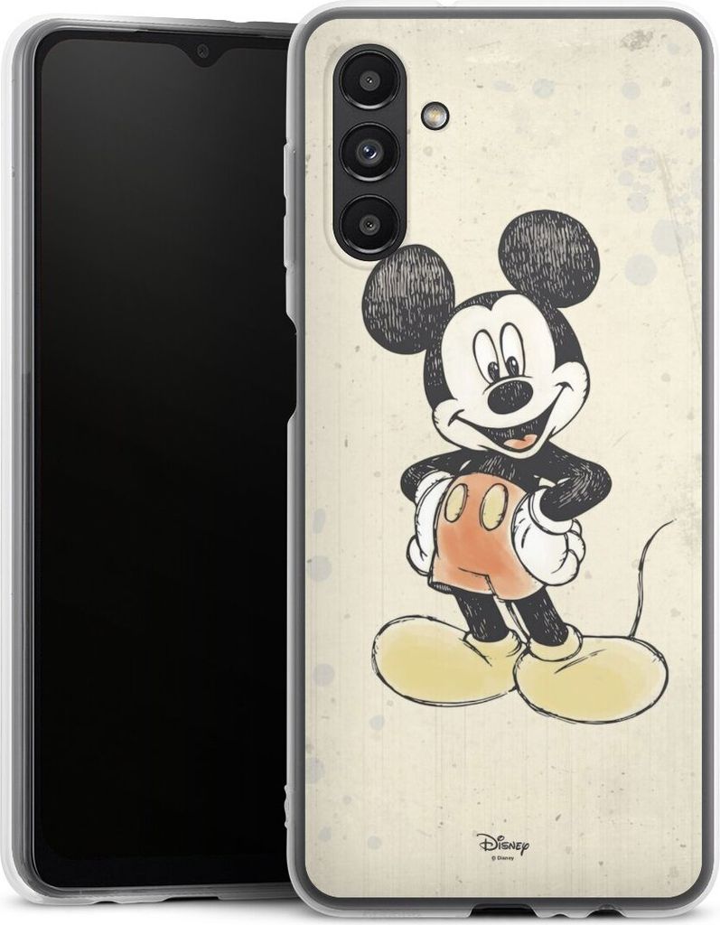DeinDesign Handyhülle für Samsung Galaxy A04s Silikon Hülle Case Smartphone Schutzhülle Mickey & Minnie Mouse Offizielles Lizenzprodukt Wasserf...
