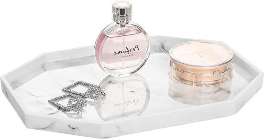 Bol décoratif blanc en résine finition mate pour bijoux et parfums