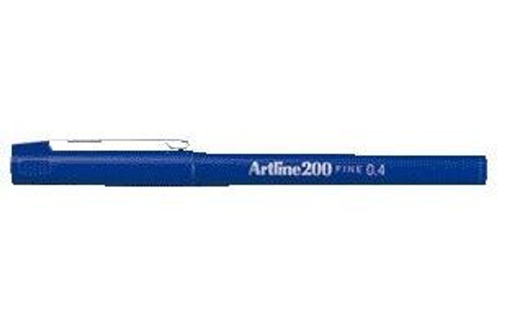 Artline - Fineliner 200 rund fein blau | 12 Stück