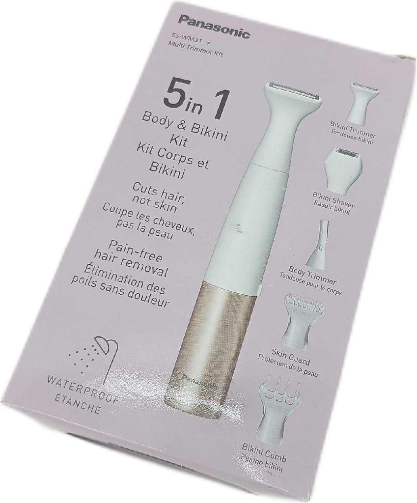 Panasonic Body & Bikini Epilator 5-in-1 5in1 white gold Produktbild 