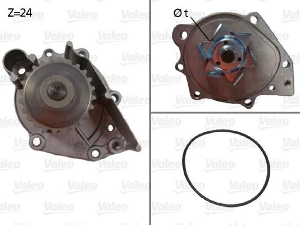 Pompe à eau haute durabilité VALEO 506696 - Performance OE PA10022