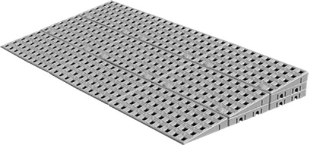 Türschwellenrampe sorte 3 - 5,6 bis 7,2 cm (H)