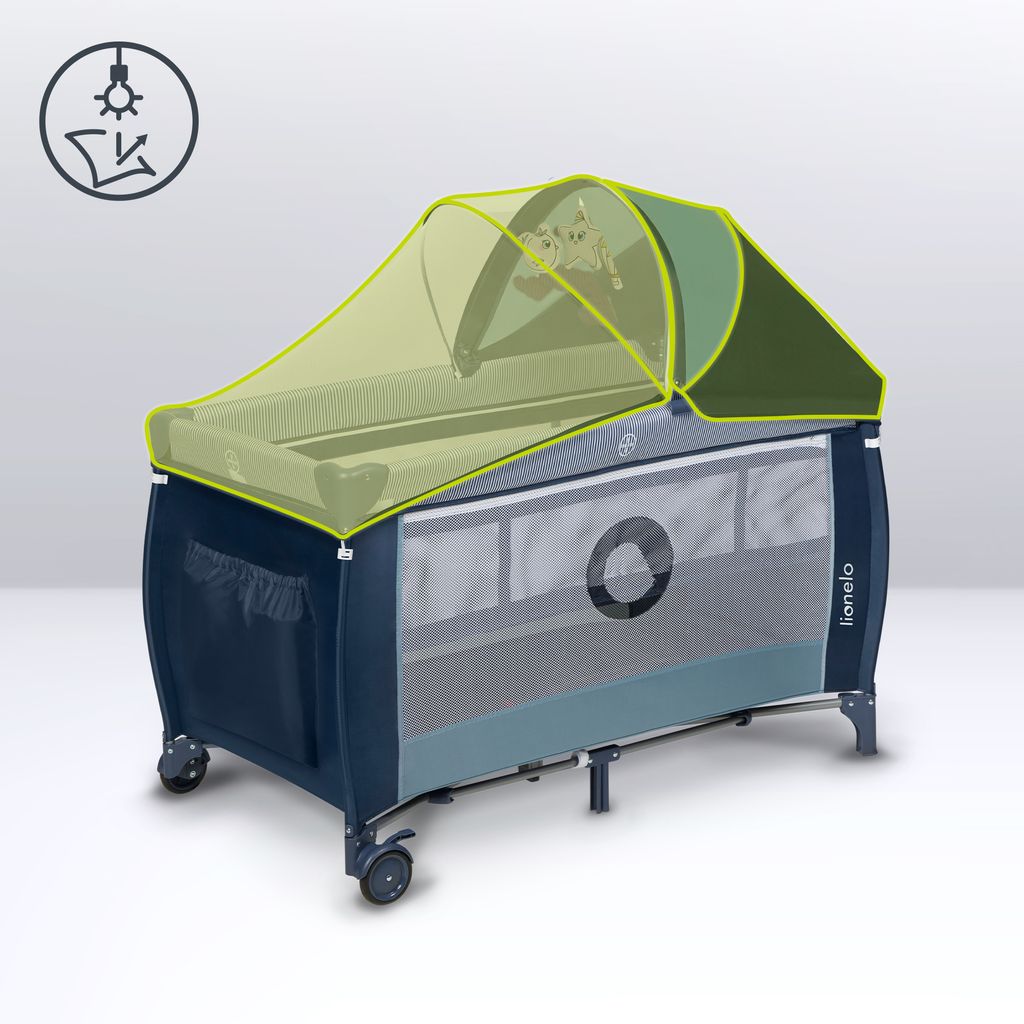 Lionelo Sven Plus 2in1 Baby Bett Laufstall Baby bis 15 kg Produktbild 6