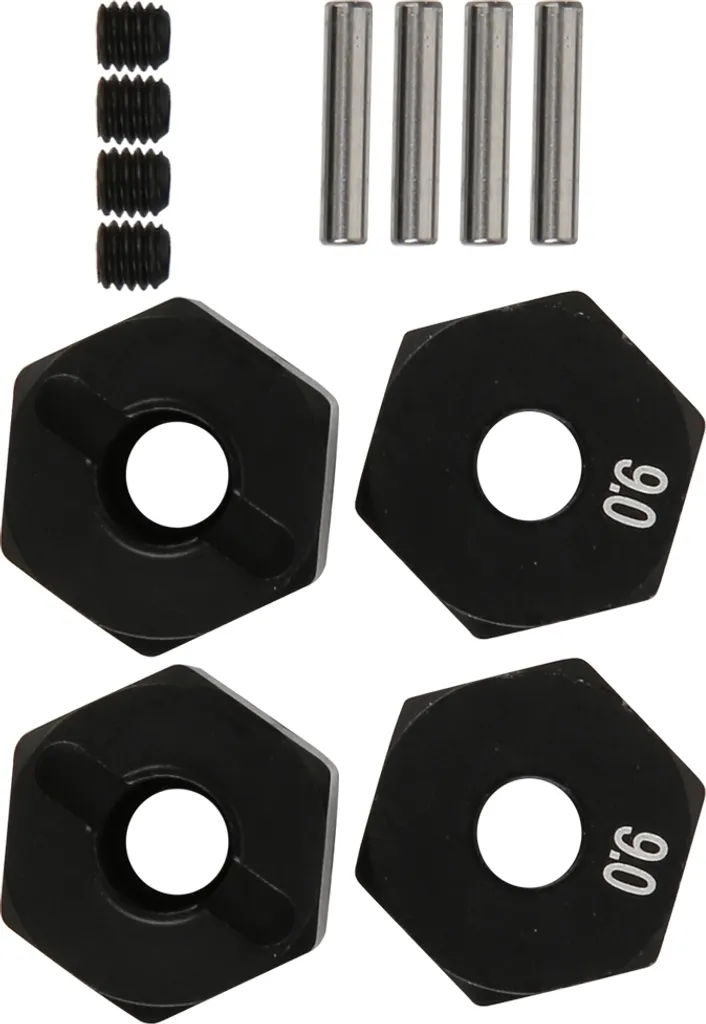Adaptateur hexagonal de roue pour voiture RC en métal robuste 4 pièces